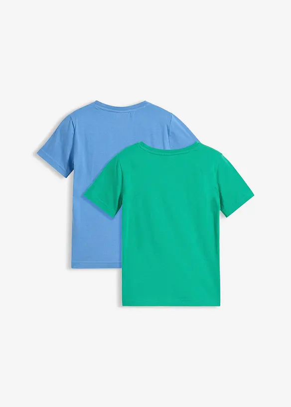 Lot de 2&nbsp;T-shirts 100% coton, bonprix