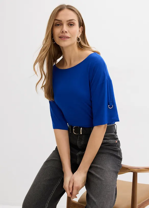 T-shirt &agrave; encolure bateau, bonprix