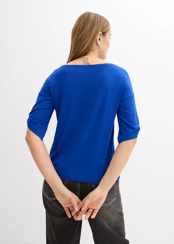 T-shirt &agrave; encolure bateau, bonprix