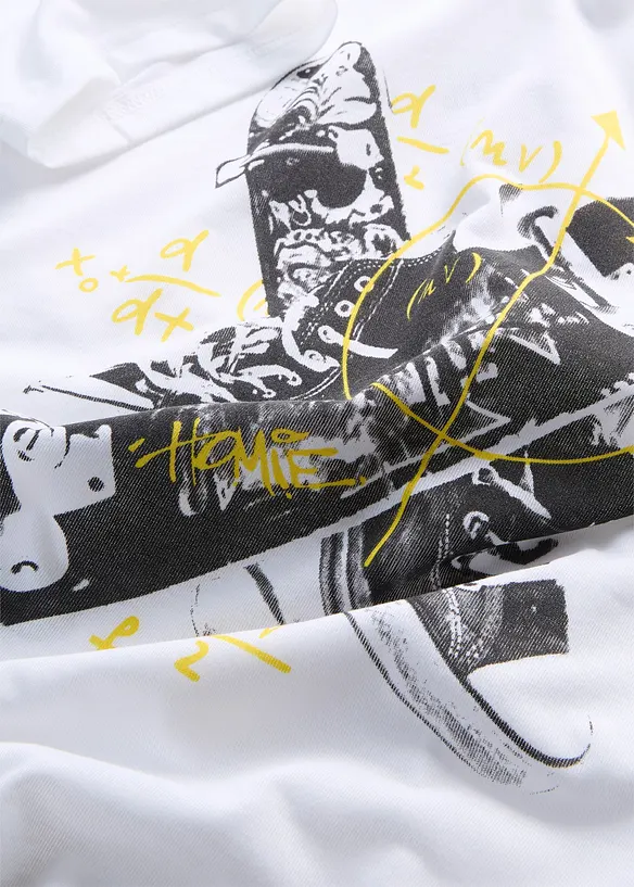 T-shirt &agrave; imprim&eacute; skater, bonprix