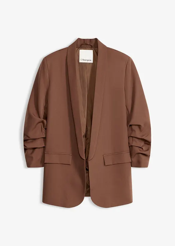 Blazer &agrave; manches fronc&eacute;es, bonprix