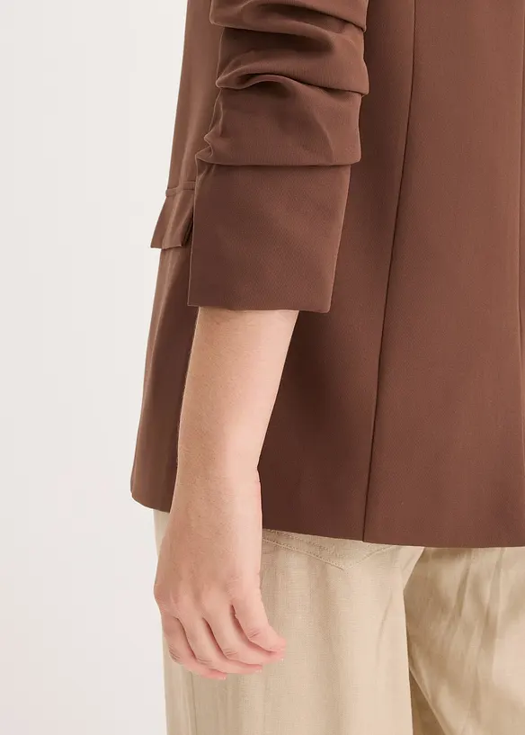 Blazer &agrave; manches fronc&eacute;es, bonprix