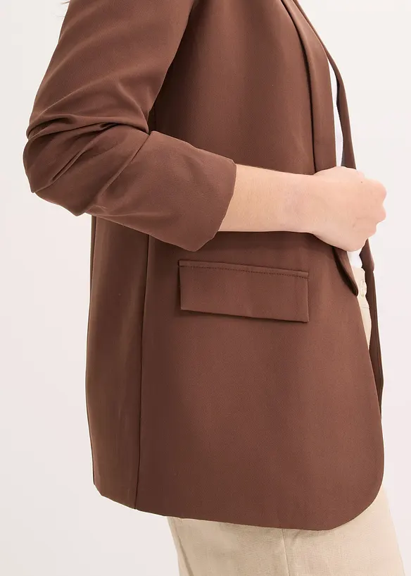 Blazer &agrave; manches fronc&eacute;es, bonprix