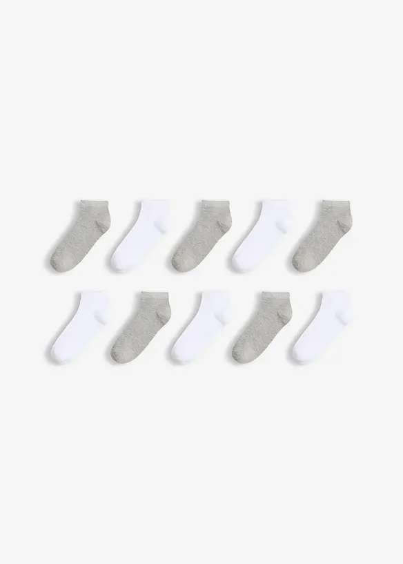 Lot de 10 paires de chaussettes courtes, bonprix