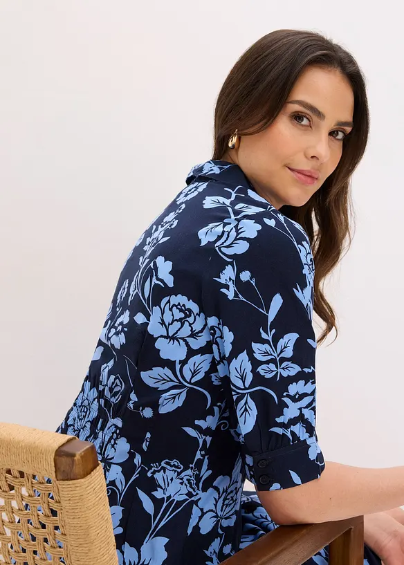 Robe-chemise en viscose fluide, bonprix