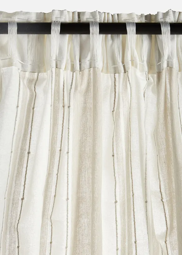Rideau en coton ray&eacute; (1 pce), bonprix