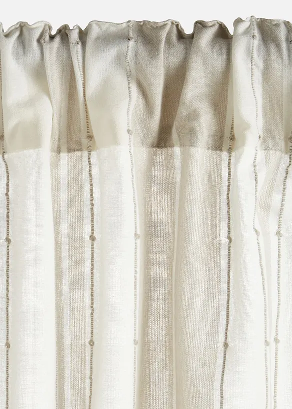 Rideau en coton ray&eacute; (1 pce), bonprix