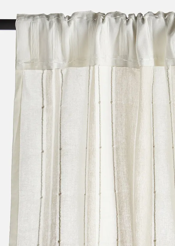 Rideau en coton ray&eacute; (1 pce), bonprix