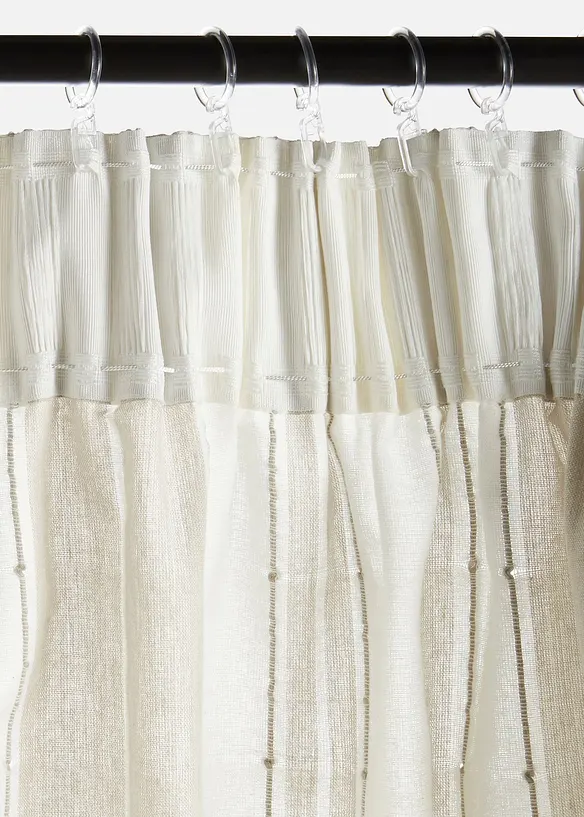 Rideau en coton ray&eacute; (1 pce), bonprix
