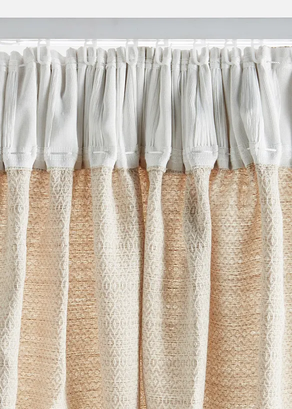 Rideau en coton textur&eacute; (1 pce), bonprix