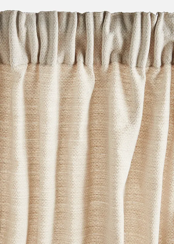 Rideau en coton textur&eacute; (1 pce), bonprix