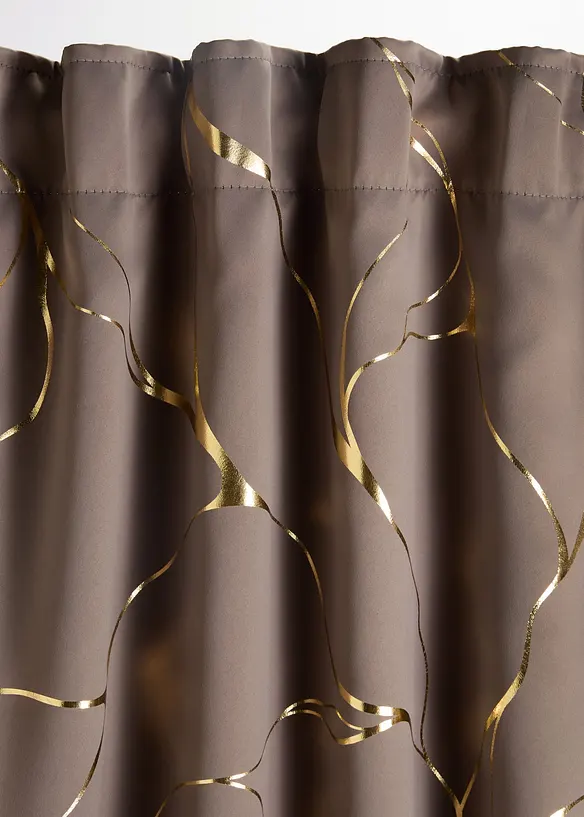 Rideau panneau obscurcissant &agrave; imprim&eacute; brillant (1 pce), bonprix