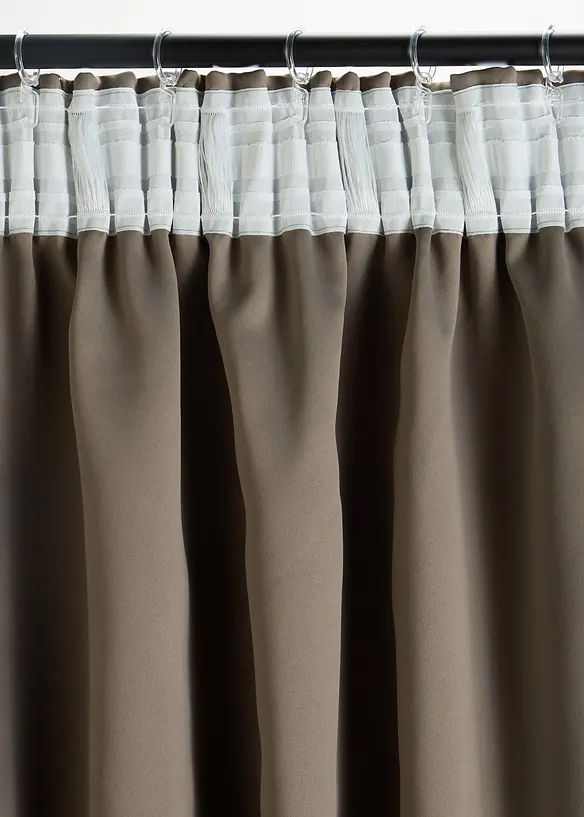 Rideau panneau obscurcissant &agrave; imprim&eacute; brillant (1 pce), bonprix