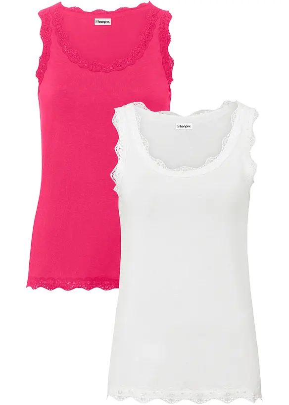 Tops &agrave; dentelle, bonprix