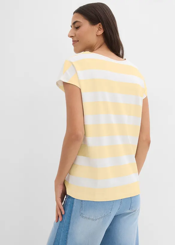 T-shirt ray&eacute; en maille, bonprix