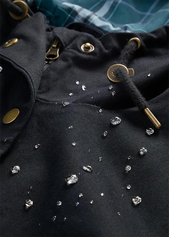 Veste d&eacute;perlante avec doublure &agrave; carreaux, bonprix