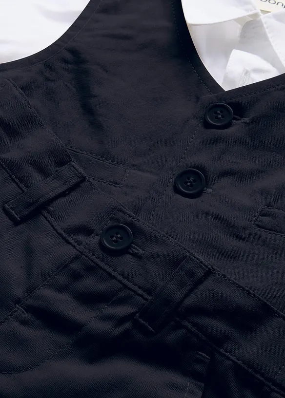 Chemise + veston + pantalon 100% coton (ens. 3 pces), bonprix