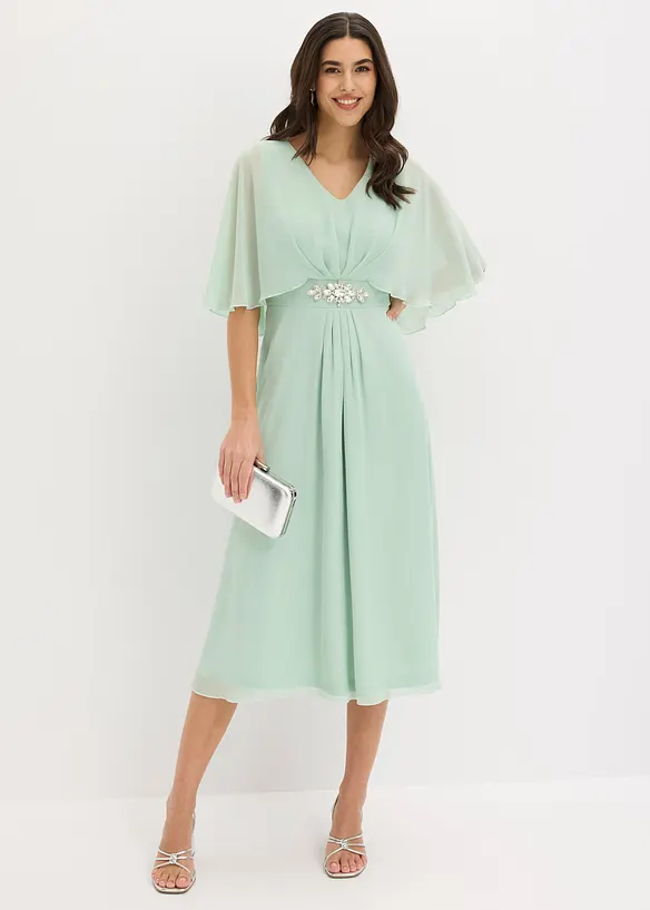 Robe en mousseline avec strass, bonprix