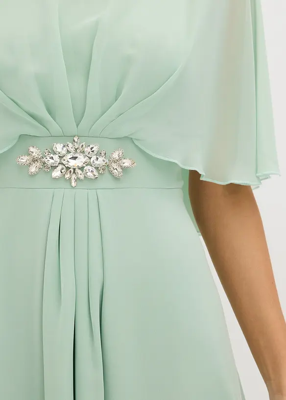 Robe en mousseline avec strass, bonprix