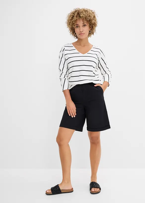 T-shirt manches longues 100% coton, bonprix