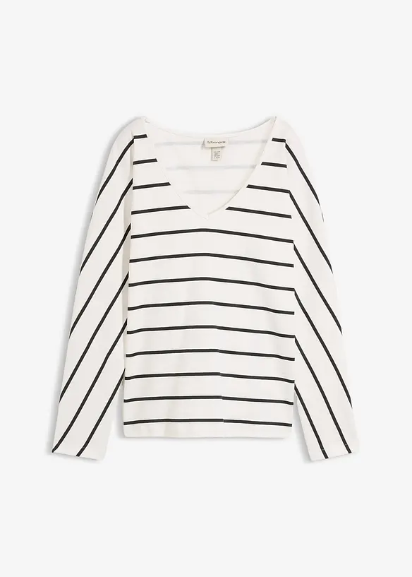 T-shirt manches longues 100% coton, bonprix