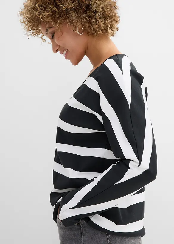 T-shirt manches longues 100% coton, bonprix