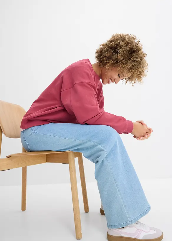 Sweat oversize 100% coton, bonprix