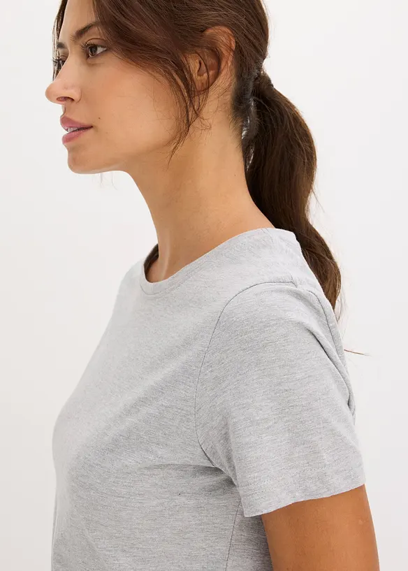 Pyjama avec T-shirt manches courtes slim, bonprix