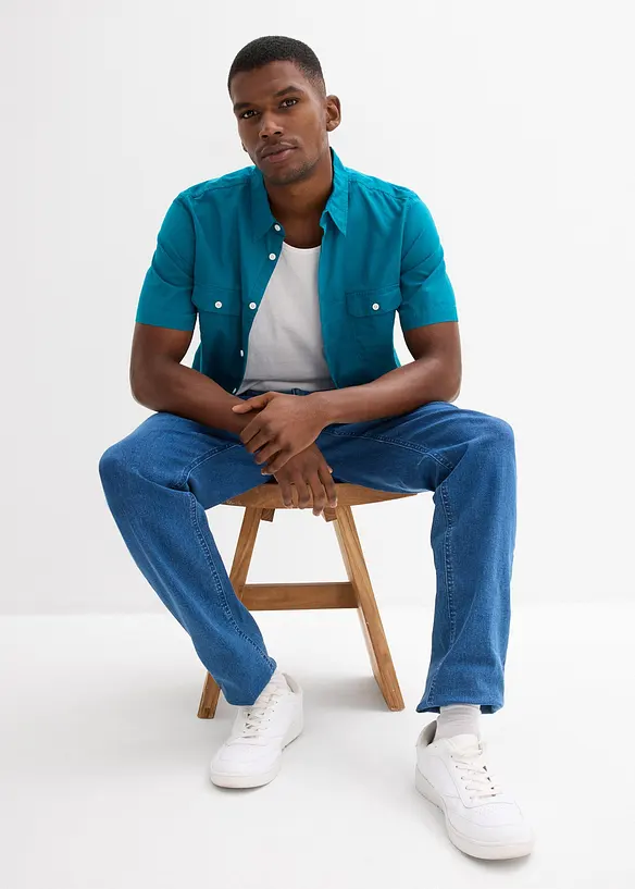 Chemise manches courtes 100% coton, bonprix