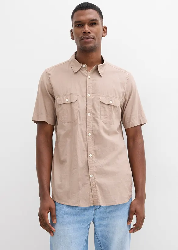 Chemise manches courtes 100% coton, bonprix