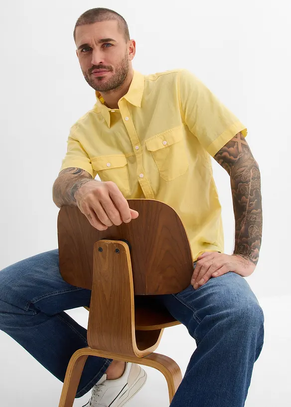 Chemise manches courtes 100% coton, bonprix