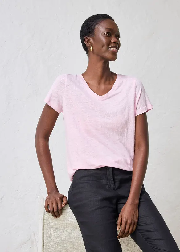 T-shirt 100% lin, bonprix