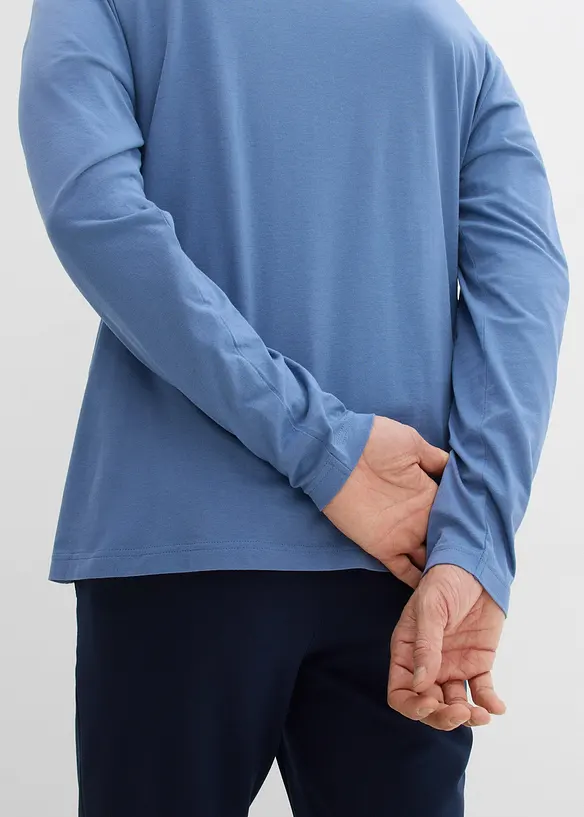 Lot de 2 T-shirts manches longues, bonprix