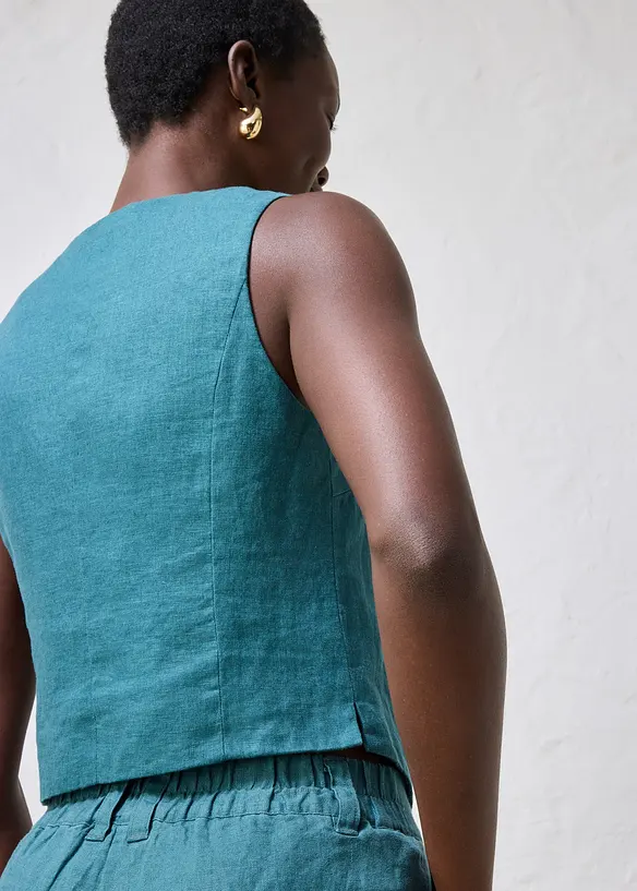 Gilet sans manches 100&nbsp;% lin, bonprix