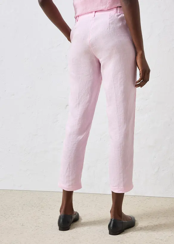 Pantalon 7/8, 100% lin, bonprix