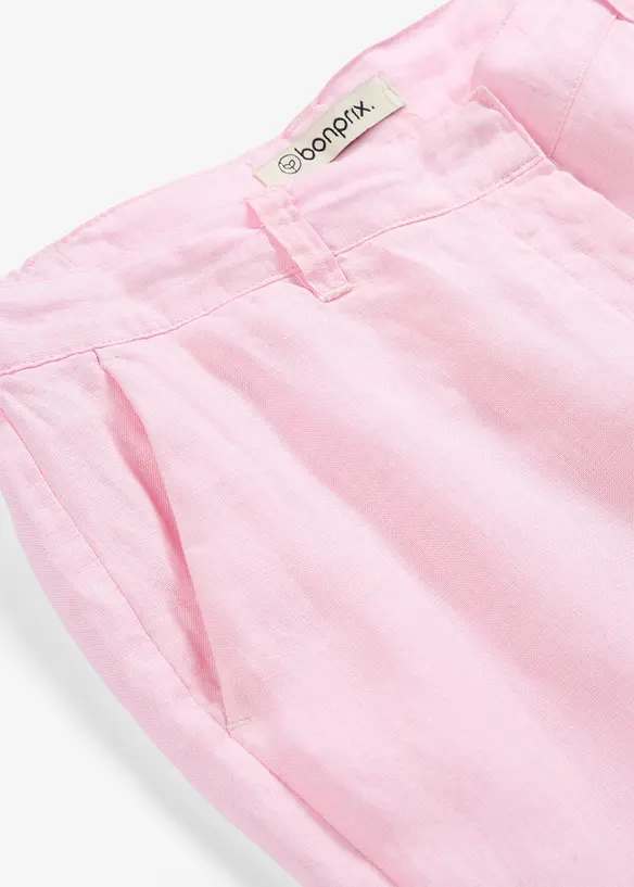 Pantalon 7/8, 100% lin, bonprix