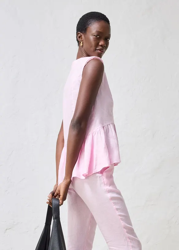 Gilet sans manches 100&nbsp;% lin, bonprix