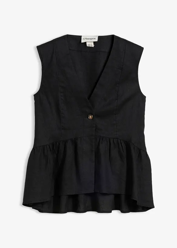 Gilet sans manches 100&nbsp;% lin, bonprix