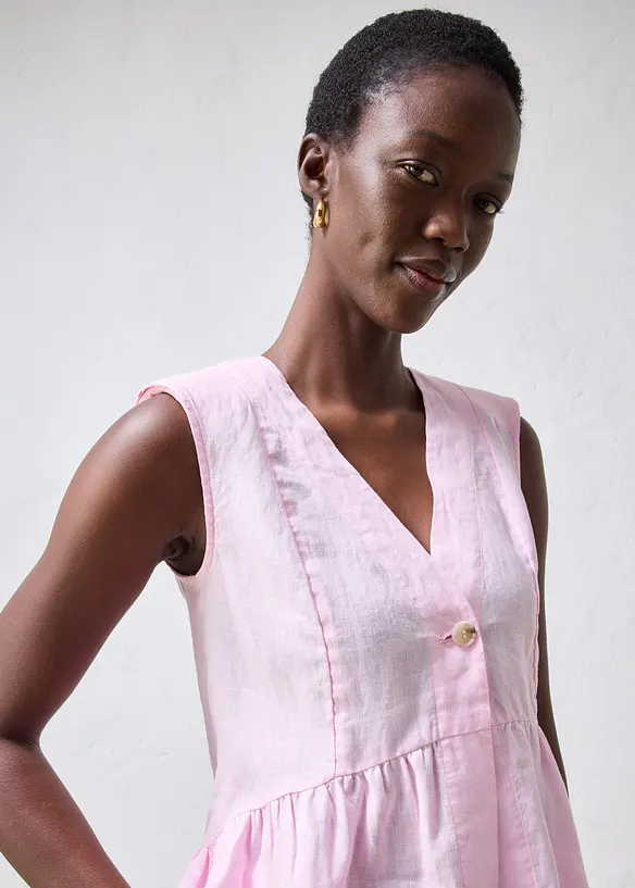 Gilet sans manches 100&nbsp;% lin, bonprix