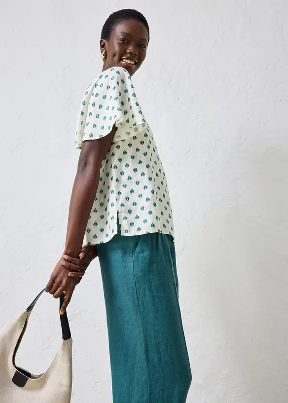 Blouse 100% lin, bonprix