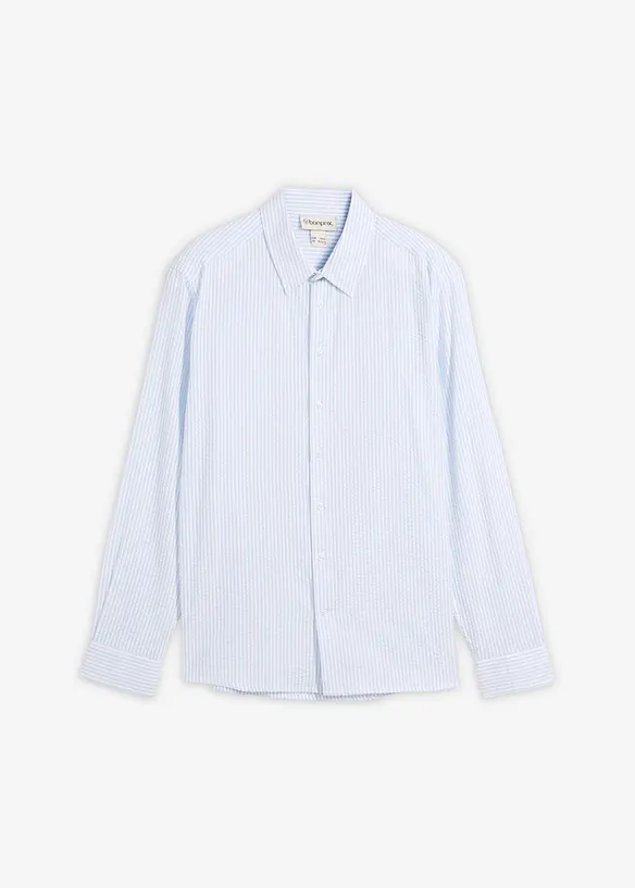 Chemise regular en coton seersucker, bonprix