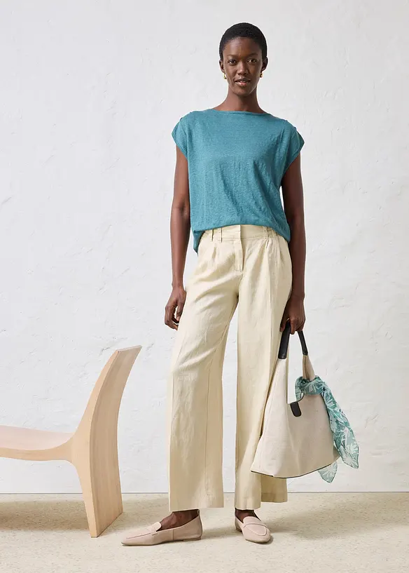 T-shirt 100% lin, bonprix