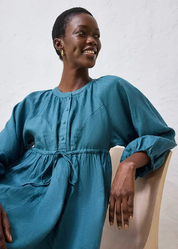 Robe longue 100% lin, bonprix