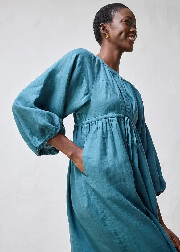 Robe longue 100% lin, bonprix