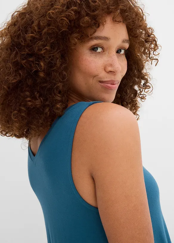 Top long en viscose extensible, bonprix