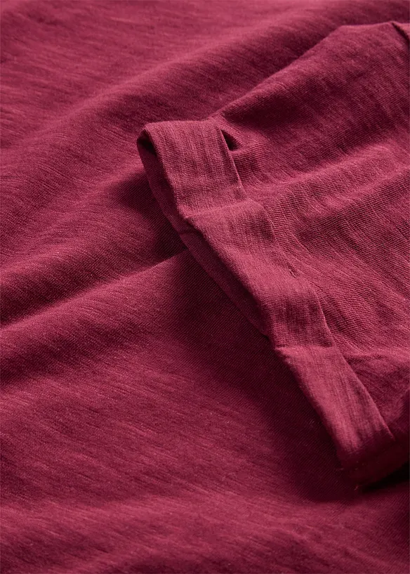 T-shirt long et boxy &agrave; manches courtes, bonprix