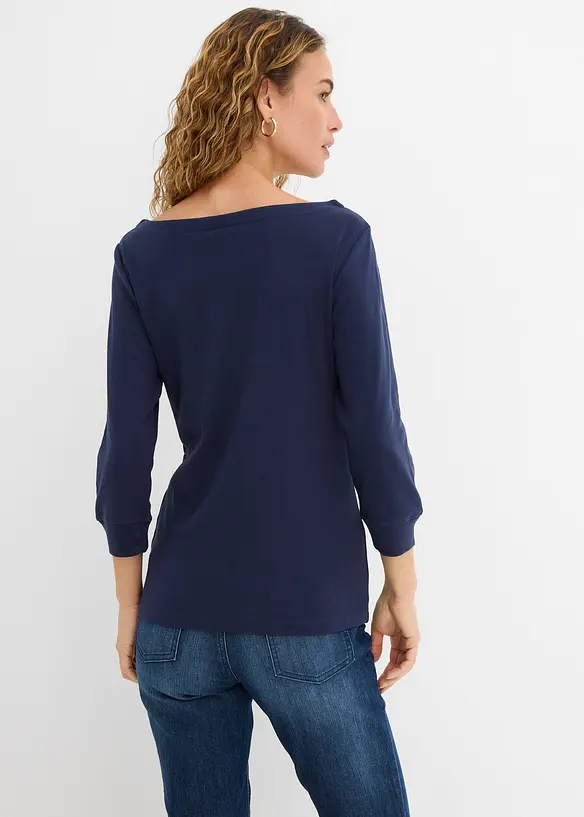 T-shirt manches longues 100% coton, bonprix