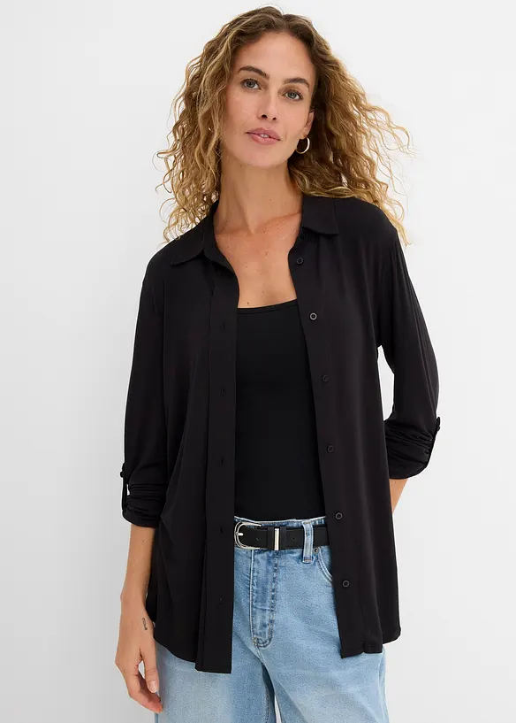 Chemisier long en jersey, bonprix