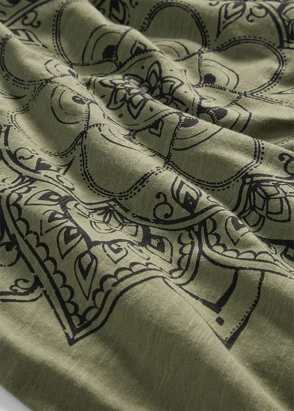 T-shirt fil flamm&eacute; manches courtes, bonprix