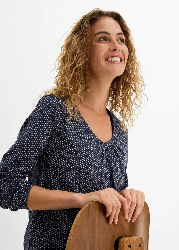 T-shirt manches longues 100% coton, bonprix